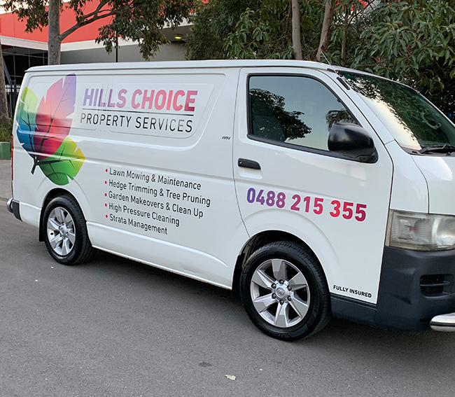 Hills Choice Property Services Vehicle Hills Choice Property Services